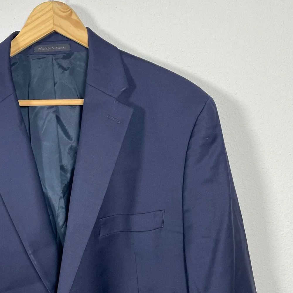 Ralph Lauren Blazer Mens 44R Navy Blue Classic Collegiate Gold Crest Buttons